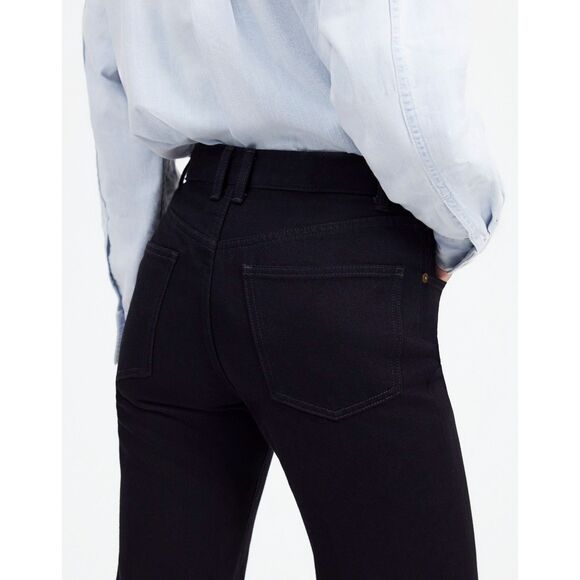 NWT Alexa Chung‎ for Madewell High-Rise Straight Jean 100% Cotton Black Denim 28 - Picture 13 of 14